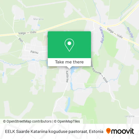 Карта EELK Saarde Katariina koguduse pastoraat