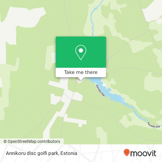 Карта Annikoru disc golfi park