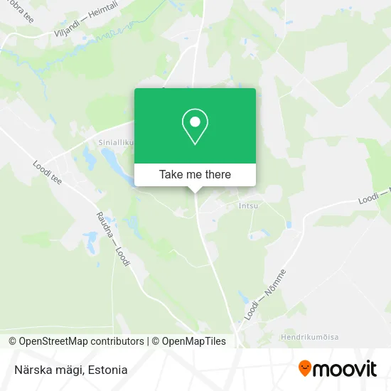 Карта Närska mägi