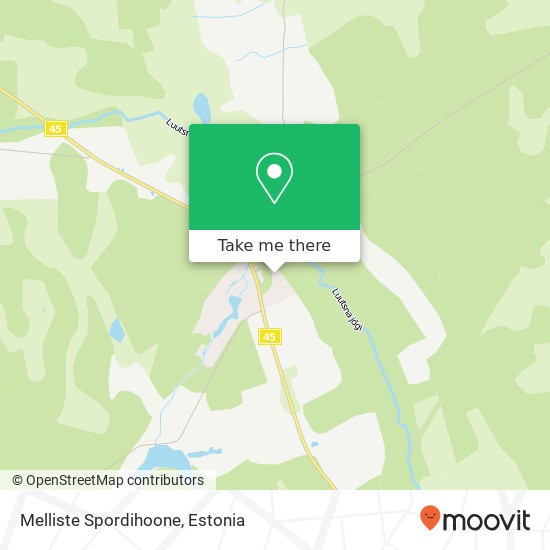 Melliste Spordihoone map