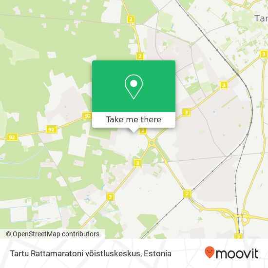 Tartu Rattamaratoni võistluskeskus map