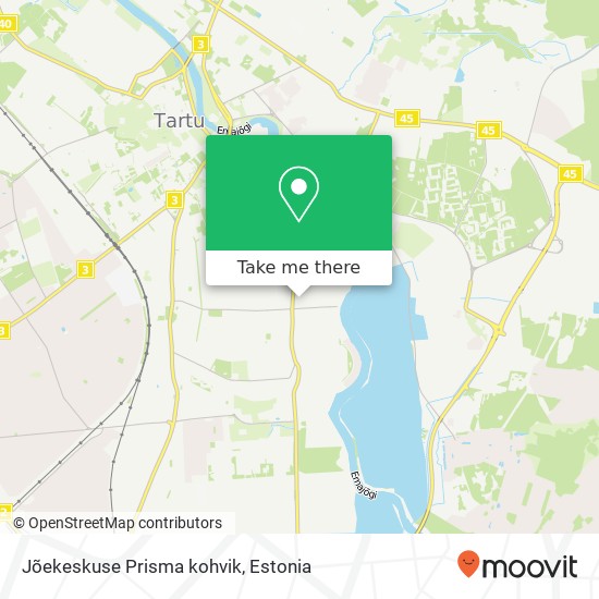 Jõekeskuse Prisma kohvik map