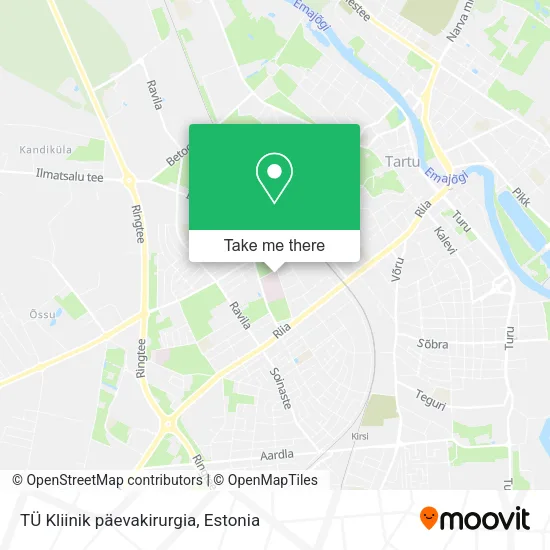 TÜ Kliinik päevakirurgia map