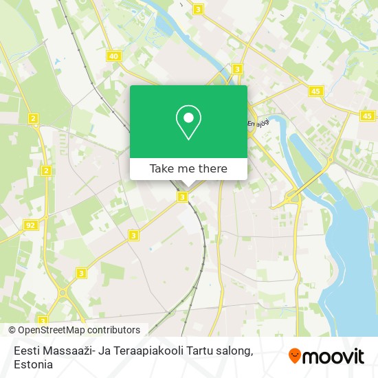 Eesti Massaaži- Ja Teraapiakooli Tartu salong map