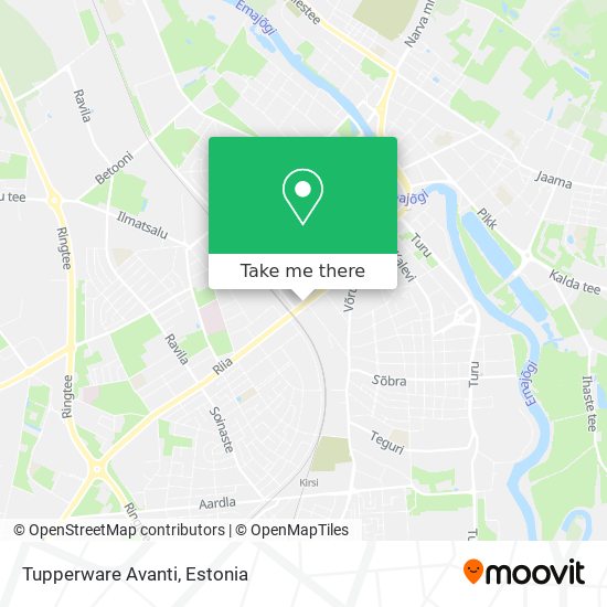 Tupperware Avanti map