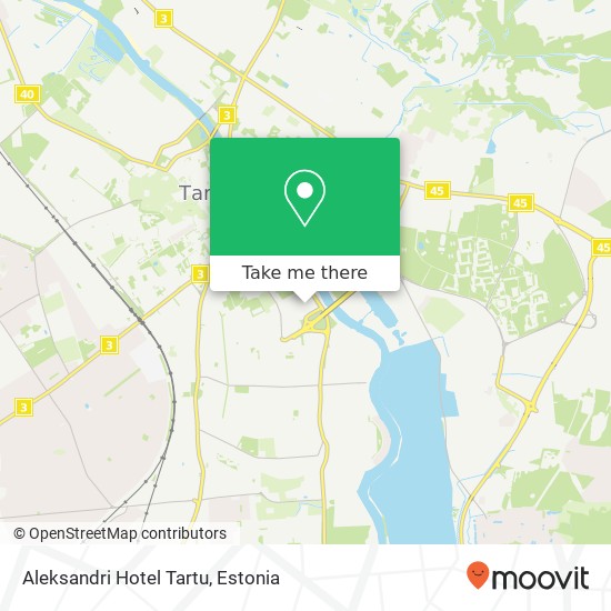 Aleksandri Hotel Tartu map