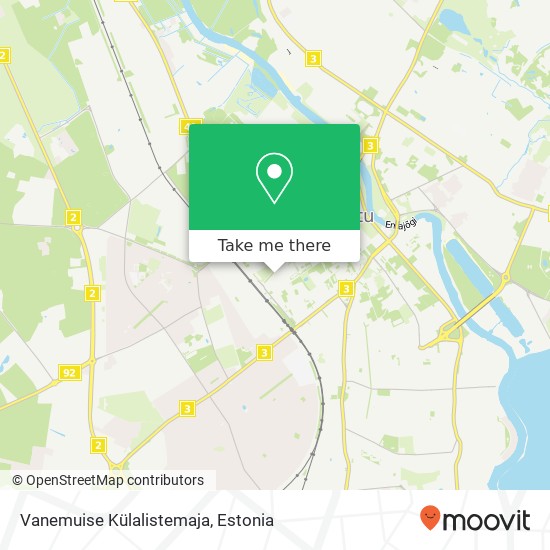 Vanemuise Külalistemaja map