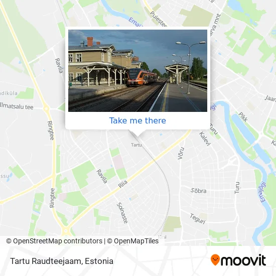 Карта Tartu Raudteejaam