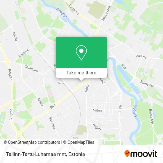 Tallinn-Tartu-Luhamaa mnt map