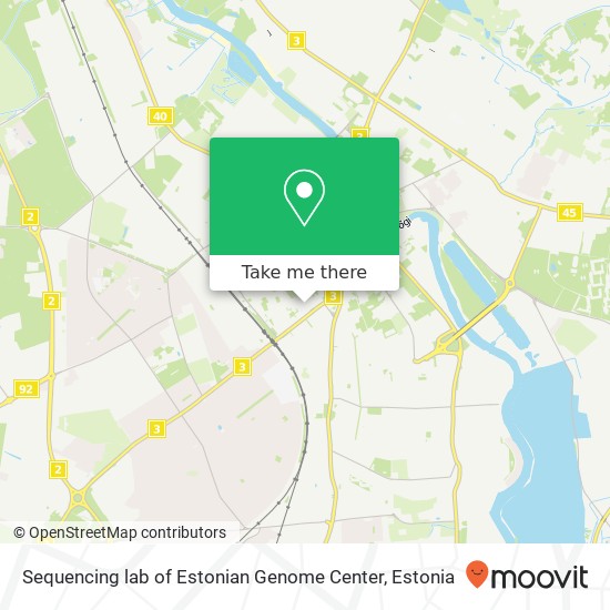 Sequencing lab of Estonian Genome Center map