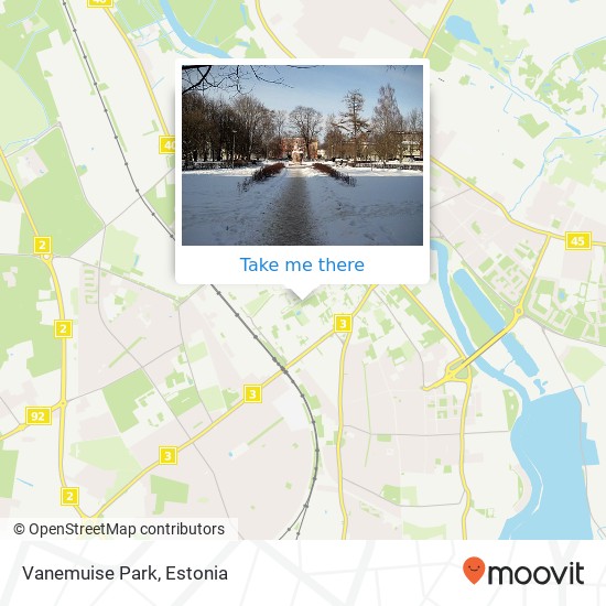 Vanemuise Park map