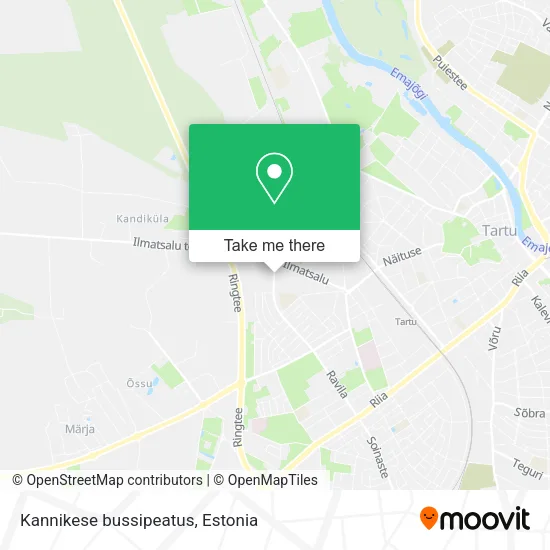 Kannikese bussipeatus map
