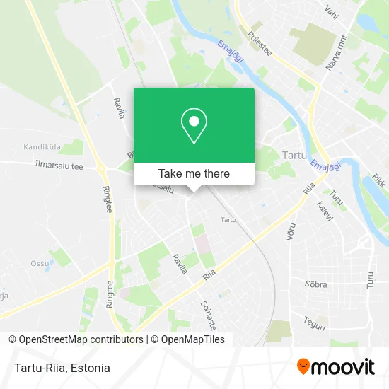 Карта Tartu-Riia