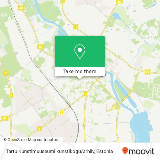 Карта Tartu Kunstimuuseumi kunstikogu / arhiiv