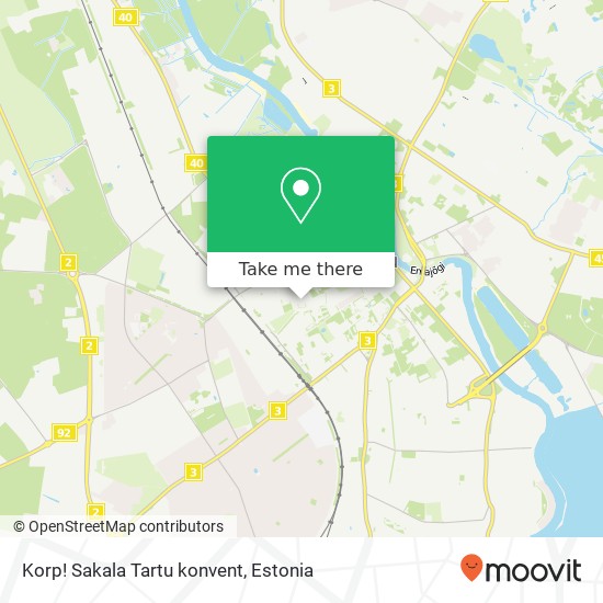 Korp! Sakala Tartu konvent map