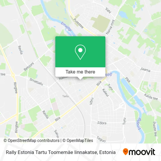 Карта Rally Estonia Tartu Toomemäe linnakatse
