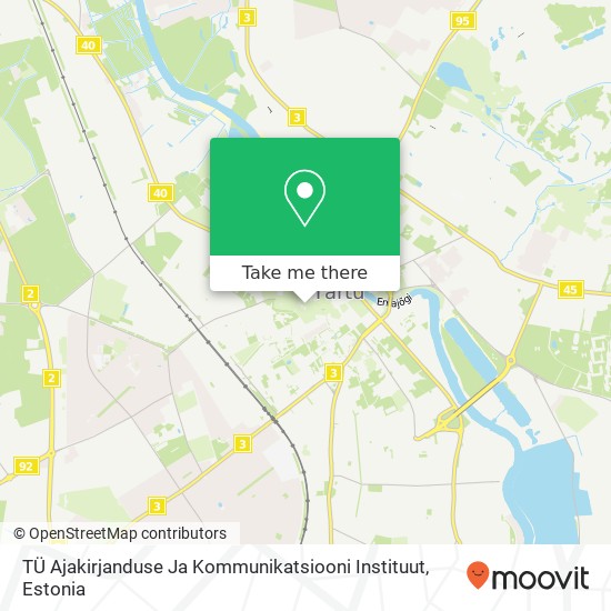 TÜ Ajakirjanduse Ja Kommunikatsiooni Instituut map