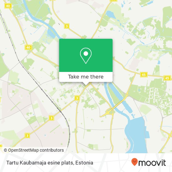 Tartu Kaubamaja esine plats map