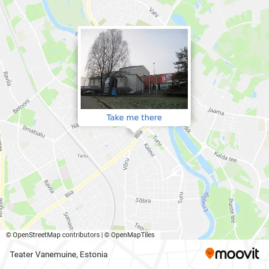 Карта Teater Vanemuine