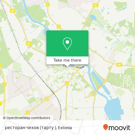 Карта ресторан чехов (тарту )