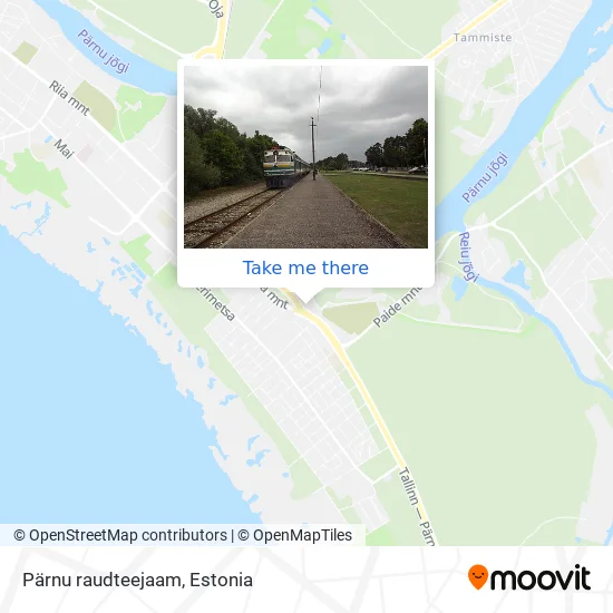Карта Pärnu raudteejaam