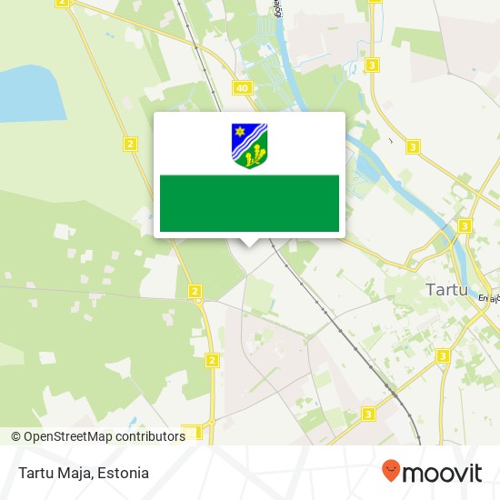 Tartu Maja map