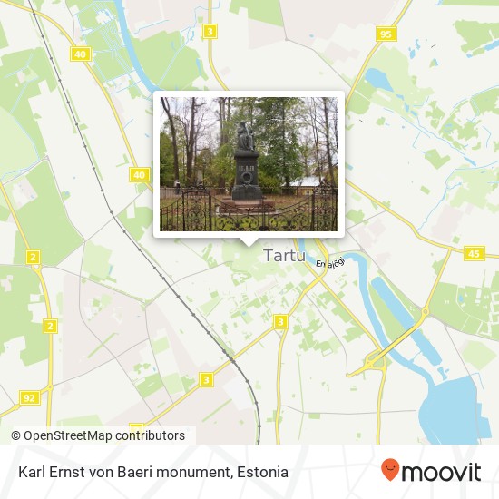 Карта Karl Ernst von Baeri monument