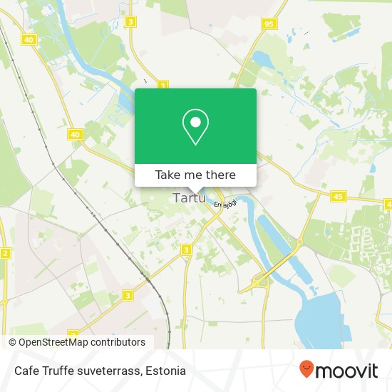 Cafe Truffe suveterrass map