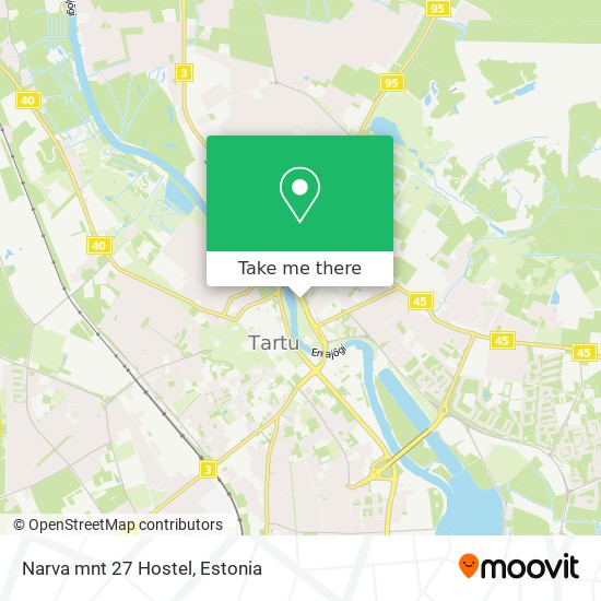 Narva mnt 27 Hostel map