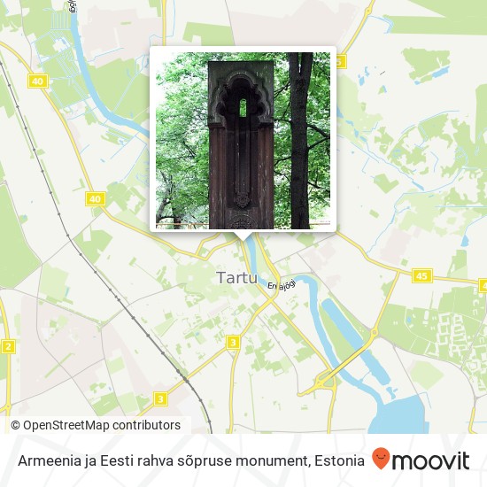 Armeenia ja Eesti rahva sõpruse monument map