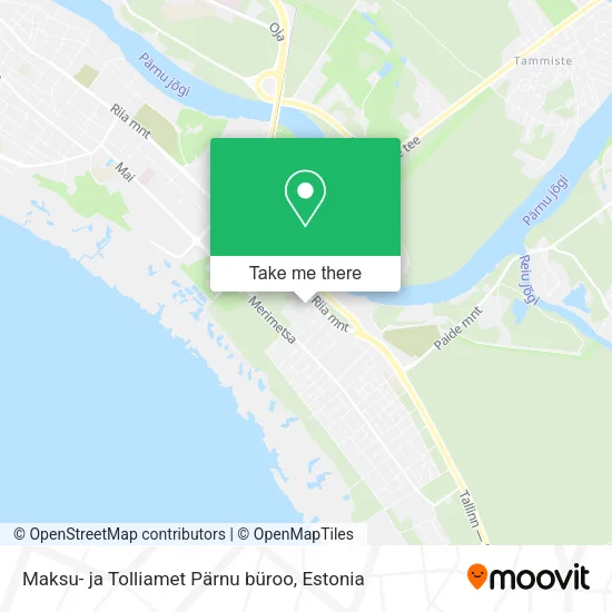 Карта Maksu- ja Tolliamet Pärnu büroo