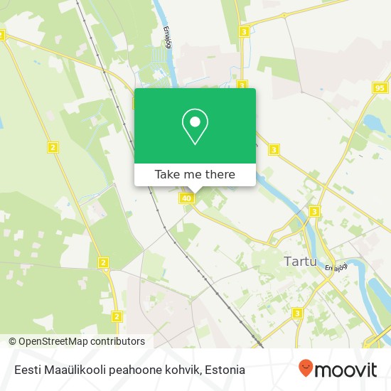 Eesti Maaülikooli peahoone kohvik map