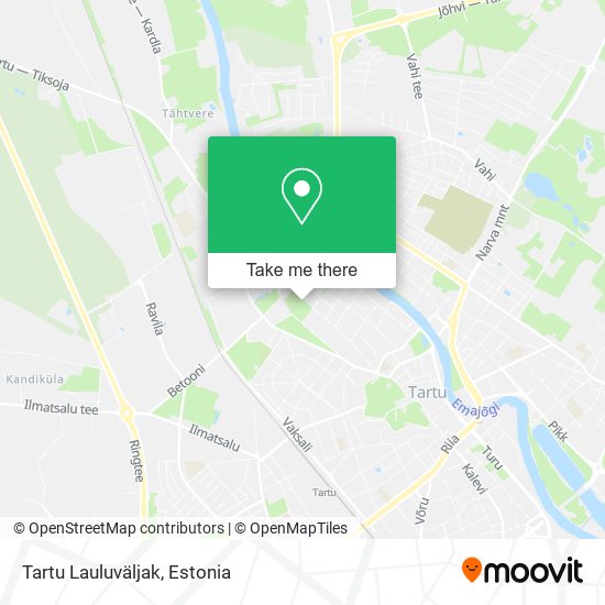 Tartu Lauluväljak map