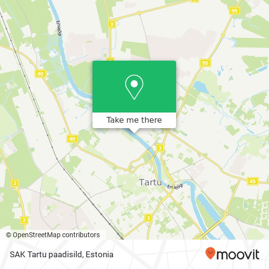 SAK Tartu paadisild map