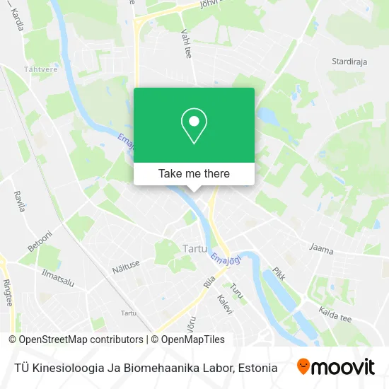 TÜ Kinesioloogia Ja Biomehaanika Labor map