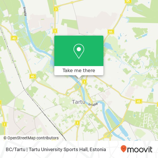 BC / Tartu | Tartu University Sports Hall map