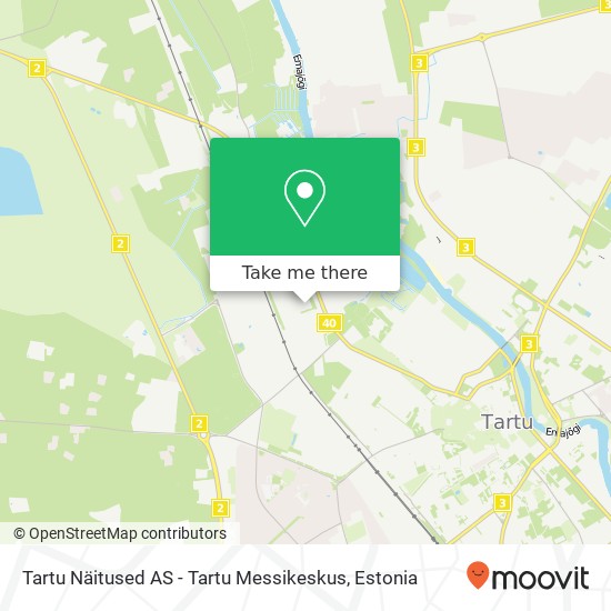 Карта Tartu Näitused AS - Tartu Messikeskus