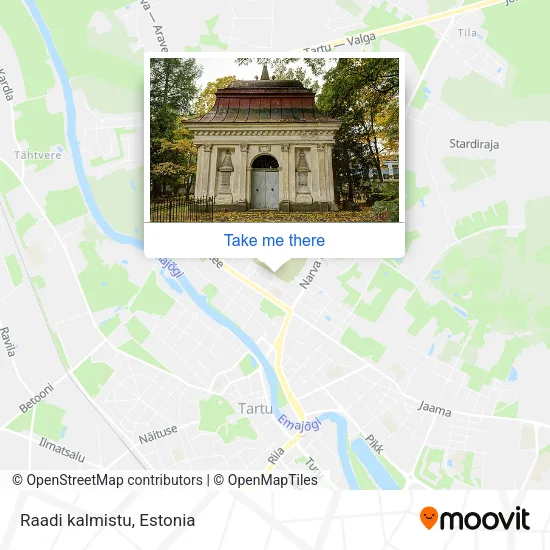 Raadi kalmistu map