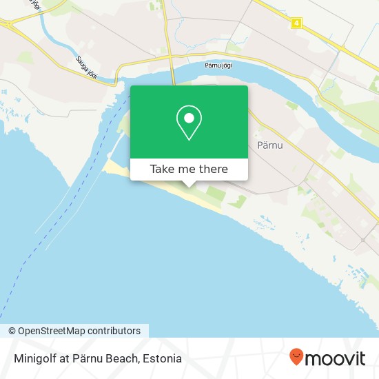 Minigolf at Pärnu Beach map
