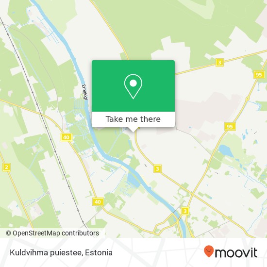 Kuldvihma puiestee map