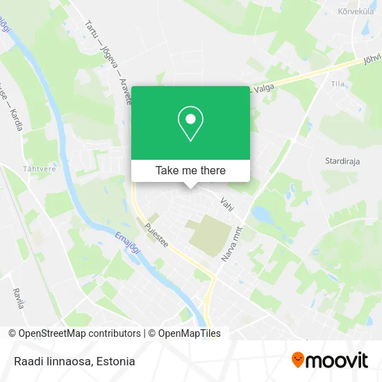 Raadi linnaosa map