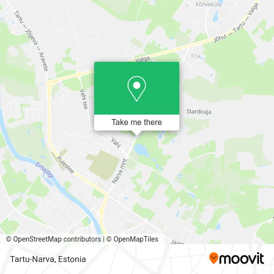 Карта Tartu-Narva