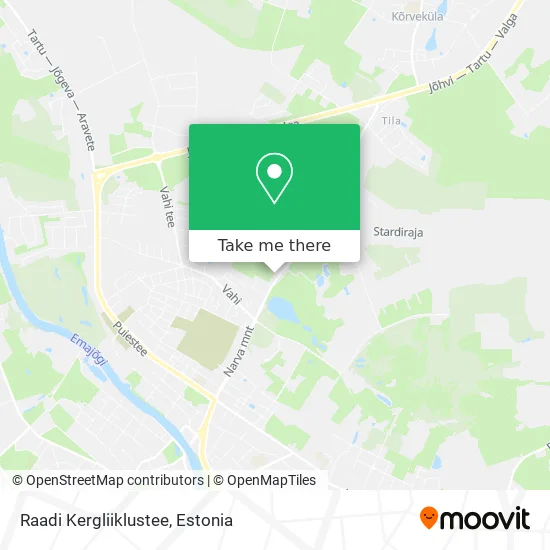 Raadi Kergliiklustee map