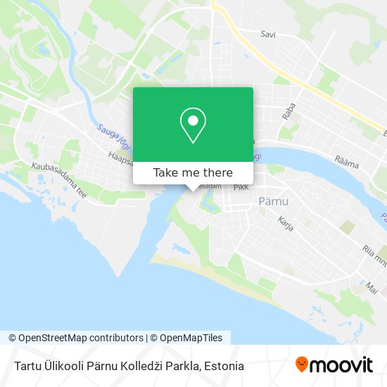 Карта Tartu Ülikooli Pärnu Kolledži Parkla