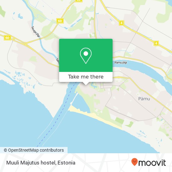 Muuli Majutus hostel map