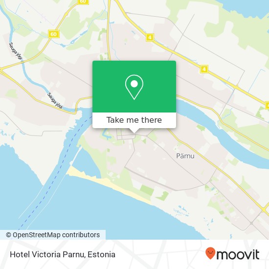 Hotel Victoria Parnu map