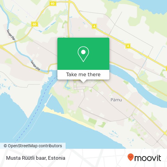 Musta Rüütli baar map