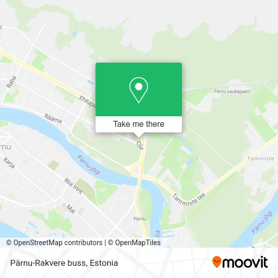 Pärnu-Rakvere buss map