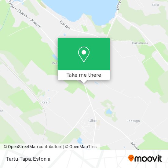 Tartu-Tapa map