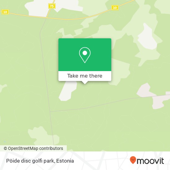 Карта Pöide disc golfi park